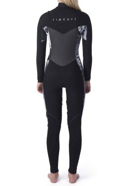 Rip Curl - Flashbomb 3/2 Chest Zip Wetsuit Produktbild - E5 Flash Lining provides stretch, warmth and super fast drying. Seams are also taped with E5 Flash Lining for extra comfort and seam sealing. Mesh skin absorbs solar rays reduced wind chill.