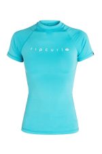 RIP CURL - Sunny Rays Relaxed Short Sleeve - Light Blue Produktbild - Rip Curl UV Surf Tees are designed for maximum performance and protection in all watersports and outdoor activities. These garments offer certified 50+ UPF protection with premium high quality fabrics.