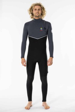RIP CURL - Flashbomb Search 4/3 Zip Free Wetsuit - Charcoal Produktbild - The perfect combination of stretch and warmth. Now with the E6 Flash Lining throughout the body providing stretch and warmth, and our lightweight super stretch E6 neoprene with Thermo Lining trhoughout the arms and shoulders gives surfers unrestricted paddling and movement.