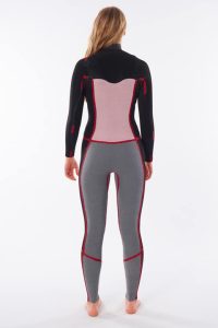 RIP CURL - Women Dawn Patrol 4/3 Chest Zip Wetsuit Produktbild - The Women's Dawn patrol offers performance and warmth feature along with durability and great value. This wetsuit has many of the high ends features you will find in our ultimate suits. We use E5 neoprene, and E5 Flash lining and the entire suit is glued and blindstitched with 3/4 taping.