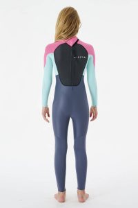 RIP CURL - Junior Omega 4/3 Back Zip Wetsuit - Pink Produktbild - The Omega Junior 4/3mm Back Zip Wetsuit Steamer incorporates some high end features to offer a quality wetsuit at an economical price.