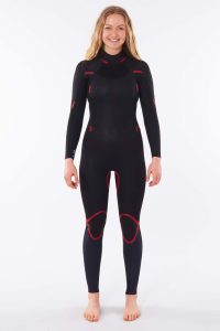 RIP CURL - Women Omega 4/3 Back Zip Wetsuit - Black Produktbild - '- High-end features at an affordable price\n- Easy to put on thanks to back zipper\n- E5 and E3 neoprene
