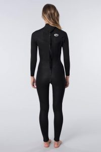 RIP CURL - Women Omega 4/3 Back Zip Wetsuit - Black Produktbild - '- High-end features at an affordable price\n- Easy to put on thanks to back zipper\n- E5 and E3 neoprene