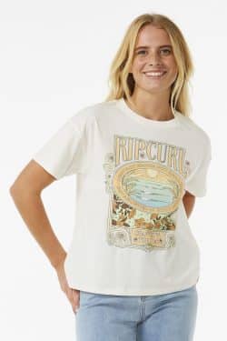 RIP CURL Long Days Relaxed Tee - Bone