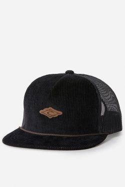 RIP CURL - Premium Surf Trucker - Terracotta Produktbild - Schwarze Surfer Cap, ideal für Strand- und City-Look.