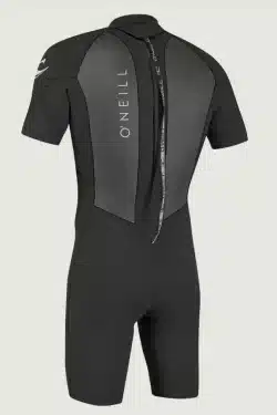 O'NEILL - Men Reactor 2 2mm Back Zip S/S Springsuit - Black - Premium wetsuit for ultimate comfort and performance.