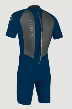O'NEILL - Men Reactor 2 2mm Back Zip S/S Springsuit - Dark Blue - Premium wetsuit for ultimate comfort and performance.