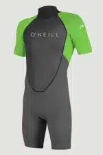 O'NEILL - Men Reactor 2 2mm Back Zip S/S Springsuit - Green - Premium wetsuit for ultimate comfort and performance.