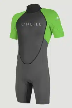 O'NEILL - Men Reactor 2 2mm Back Zip S/S Springsuit - Green - Premium wetsuit for ultimate comfort and performance.
