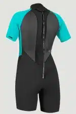 O'NEILL - Women Reactor 2 2mm Back Zip S/S Springsuit - Blue - Premium wetsuit for ultimate comfort and performance.