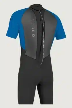 O'NEILL - Youth Reactor 2 2mm Back Zip S/S Springsuit - Blue - Premium wetsuit for ultimate comfort and performance.