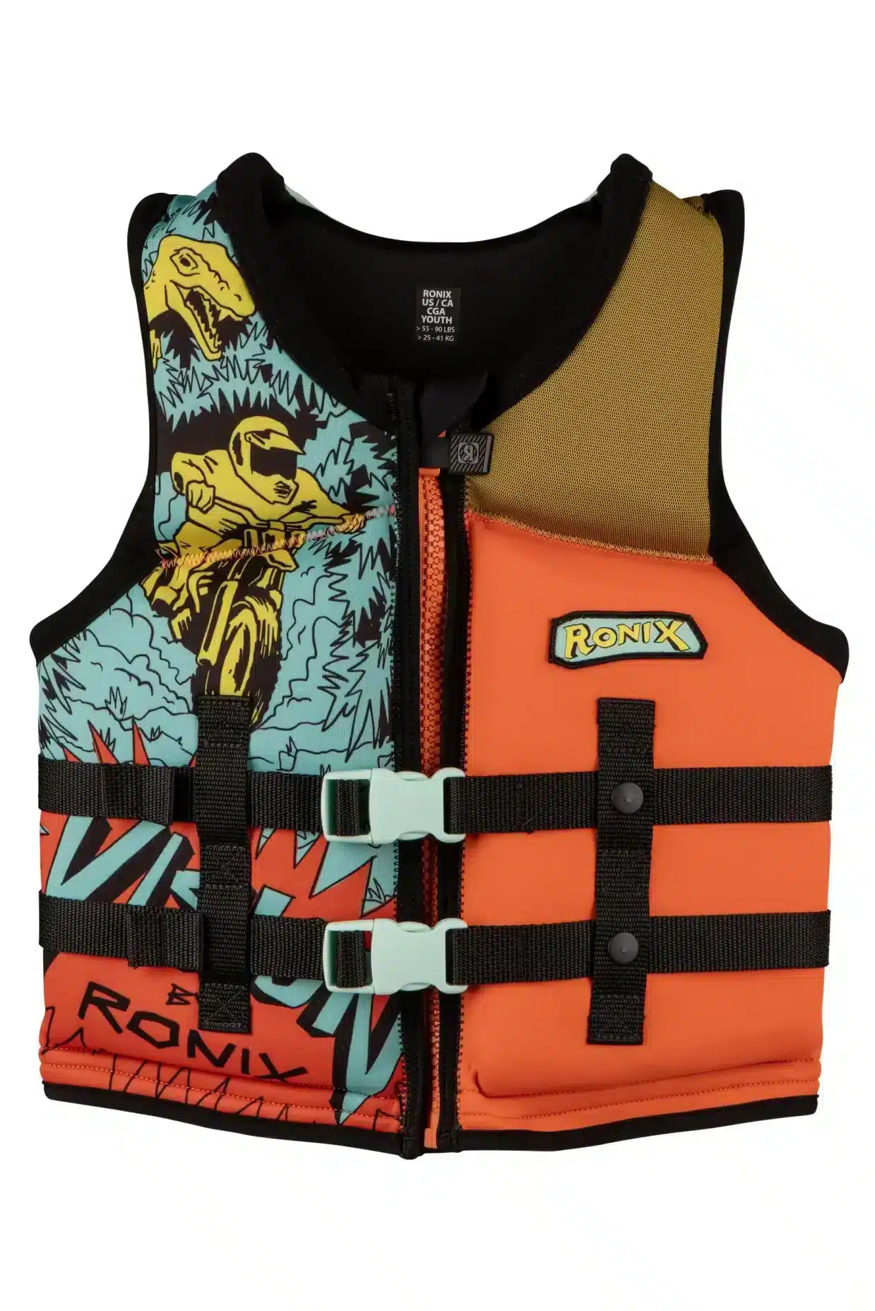 2025 RONIX BOY'S YOUTH CGA VEST - VISION FRONT