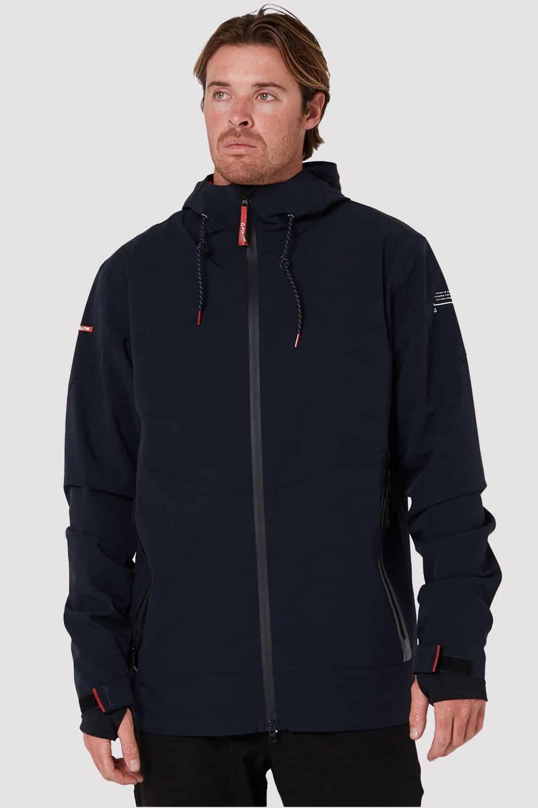 FOLLOW Outer Spray Zip-Through Jacket - Black-4