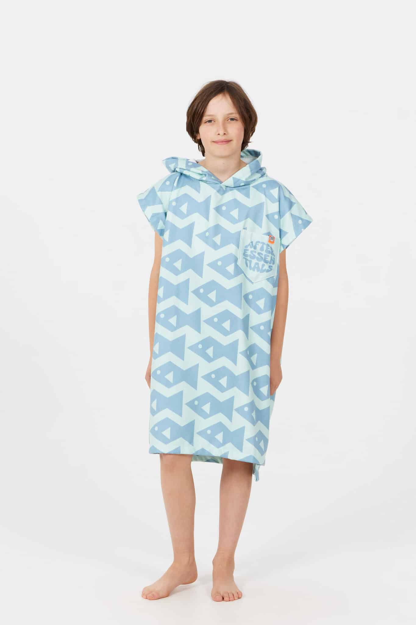AFTER ESSENTIALS Kids Poncho - Square Fish