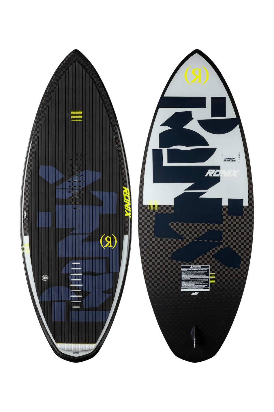 2026 RONIX Carbon Air Core 4 Skimmer Wakesurf - Black:White:GP Yellow3
