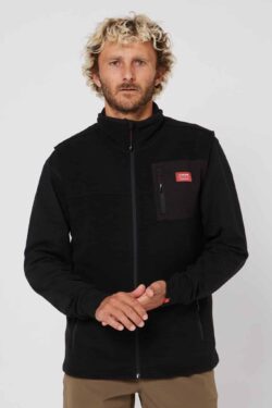 Follow Polar Fleece Vest Black1