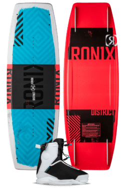 Ronix 2026 Boy's District W:vision Pro Junior Boat Wakeboard Package