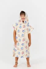 After Essentials Babies Poncho Dino Peach5