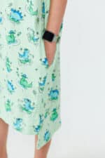 After Essentials Kids Poncho Dino Green
