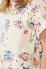 After Essentials Kids Poncho Dino Peach3