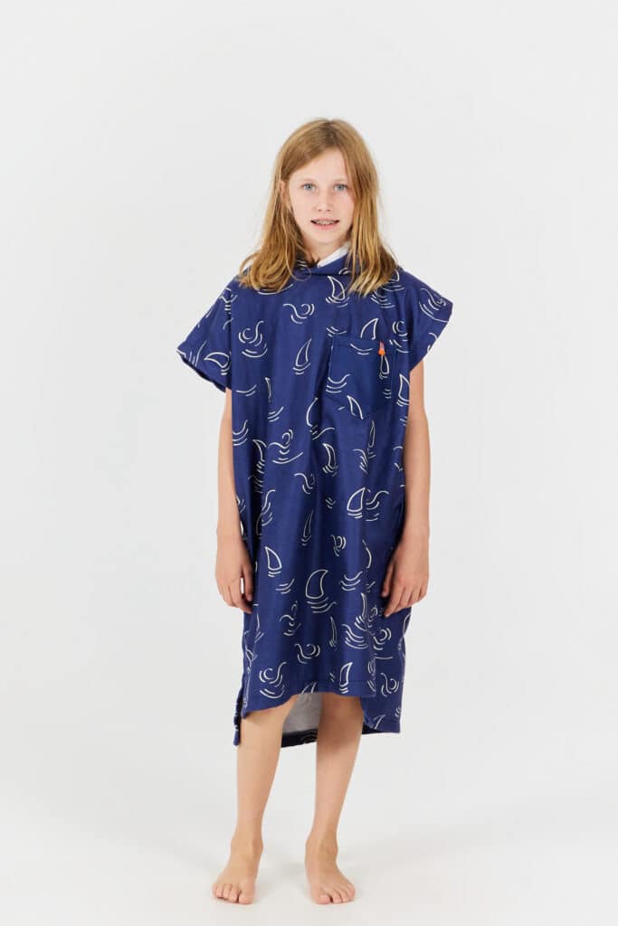 After Essentials Kids Poncho Shark Design
