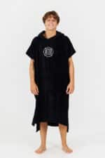 After Essentials Logo Poncho Black