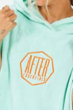 After Essentials Logo Poncho Mint3