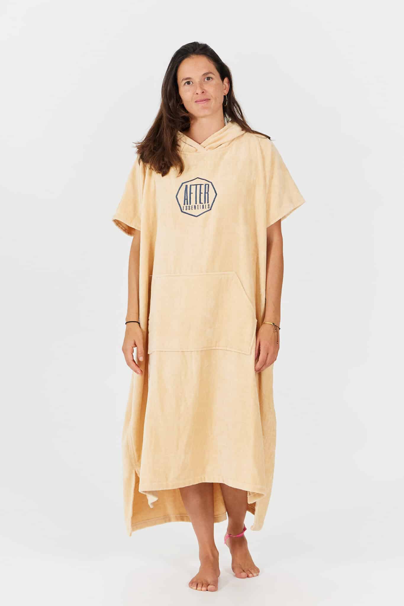 After Essentials Logo Poncho Orange After Essentials Logo Poncho Orange