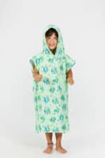 After Essentials Poncho Toddler Dino Green4