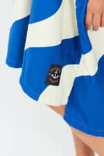 After Essentials Swim Club Poncho Ondulations Blue