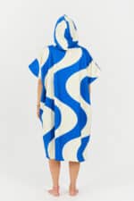 After Essentials Swim Club Poncho Ondulations Blue3