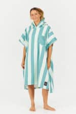 After Essentials Swim Club Poncho Stripes Green
