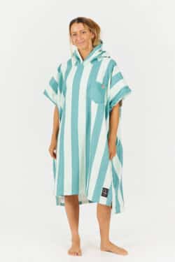 After Essentials Swim Club Poncho Stripes Green