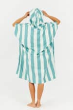 After Essentials Swim Club Poncho Stripes Green1