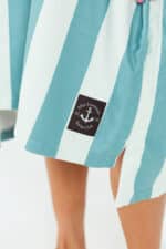 After Essentials Swim Club Poncho Stripes Green4
