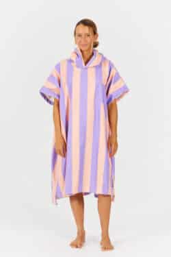 After Essentials Swim Club Poncho Stripes Pink