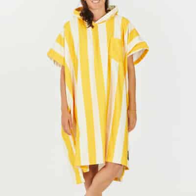 After Essentials Swim Club Poncho Stripes Yellow