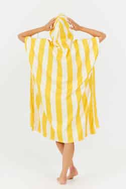 After Essentials Swim Club Poncho Stripes Yellow1
