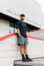 Fe02606 Tech Shorts Olive 1