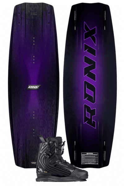 Ronix 2026 One Blackout Wone 2.0 High Cut Tech Boat Wakeboard Package