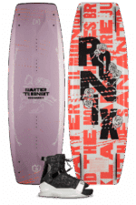 Ronix 2026 Quarter ‘Til Midnight Satin Flex Whalo Bindings Women’s Boat Wakeboard Package