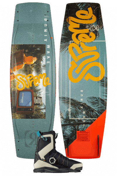 Ronix 2026 Supreme Air Core 3 Wsupreme Boa 2.0 High Cut Tech Boat Wakeboard Package
