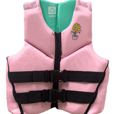 Follow Grommy Cga Life Jacket Youth Girls Pink2