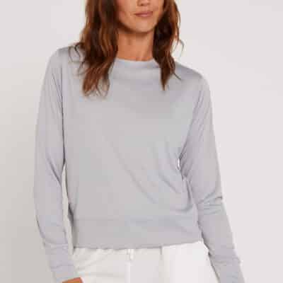 Follow Elara Sun Tee L:s Light Grey3