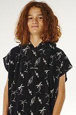 Rip Curl Kids Mixed Hooded Towel – Black